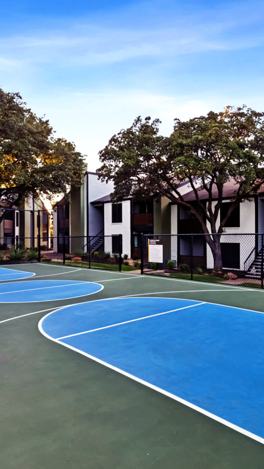 basketball court at The  Reid Apartments